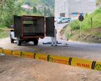 El motociclista de 37 años falleció en el lugar de los hechos, en el corregimiento San Cristóbal de Medellín. FOTO: ANDRÉS FELIPE OSORIO.