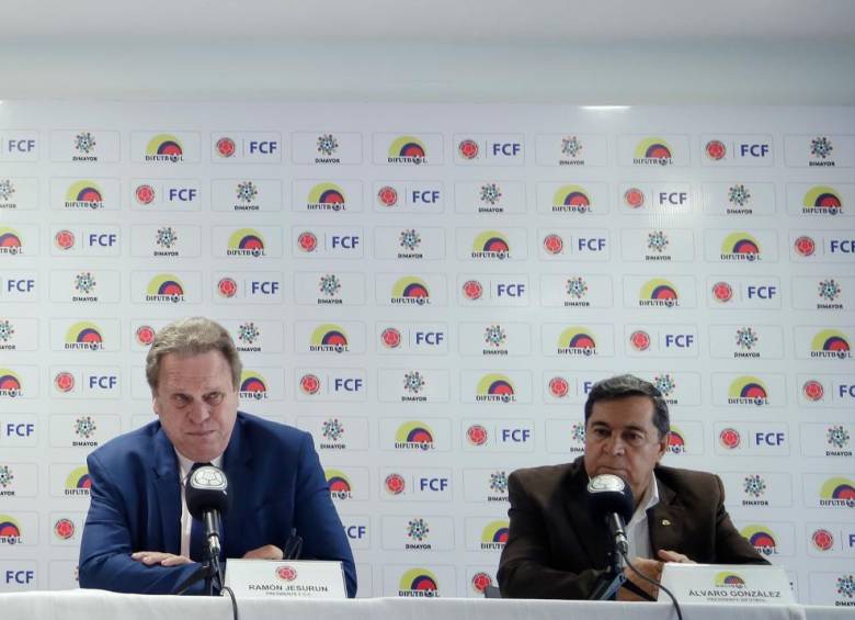 Ramón Jesurún y Álvaro González Alzate de la Federación Colombiana de Fútbol, investigados por boletería para el Mundial de Rusia 2018. FOTO COLPRENSA 