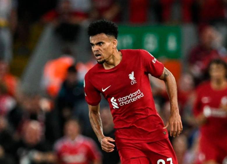 El delantero colombiano Luis Díaz estará con el Liverpool en el duelo por la Liga Premier ante AFC Bournemouth. FOTO TOMADA LIVERPOOL 