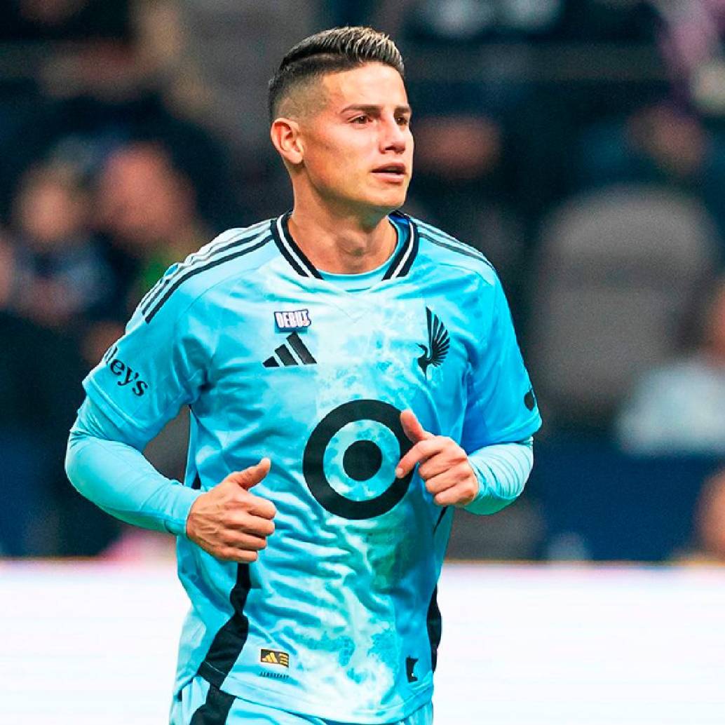 James Rodríguez se muestra seguro y lleno de confianza en su desafío en el Minnesota United. FOTO X-@MLS