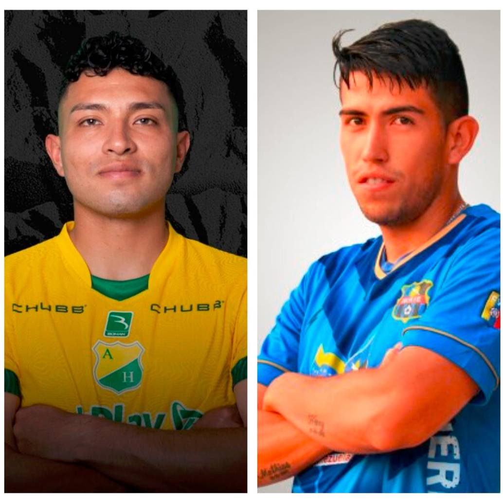 Cristian Álvarez, Jonathán Herrera y Henry Plazas, tres de los afectados por la reducción de cupos en el fútbol colombiano. FOTOS CORTESÍA Y DIMAYOR