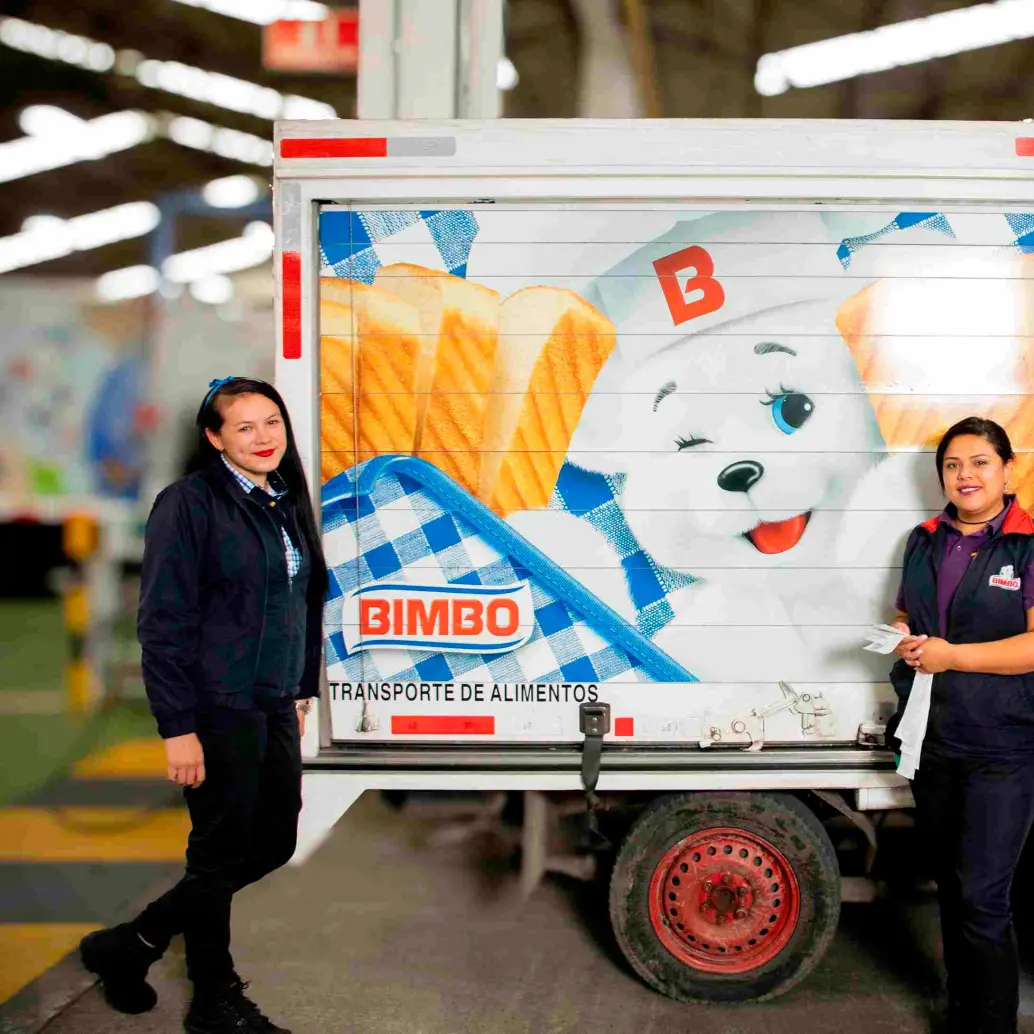 onductores entregadores de Bimbo distribuyen productos en Bogotá y la Sabana con oportunidades de crecimiento laboral. FOTO: CORTESÍA BIMBO