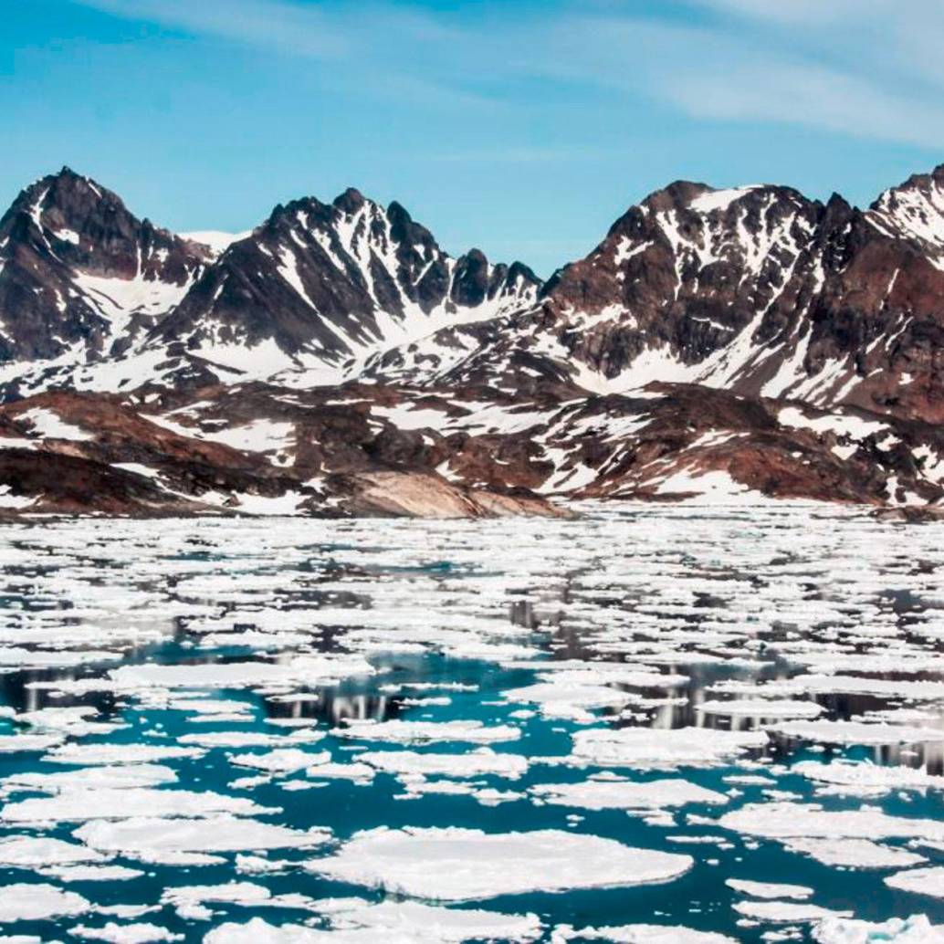 Imagen de hielo marino. Foto: Cortesía National Oceanography Center. 