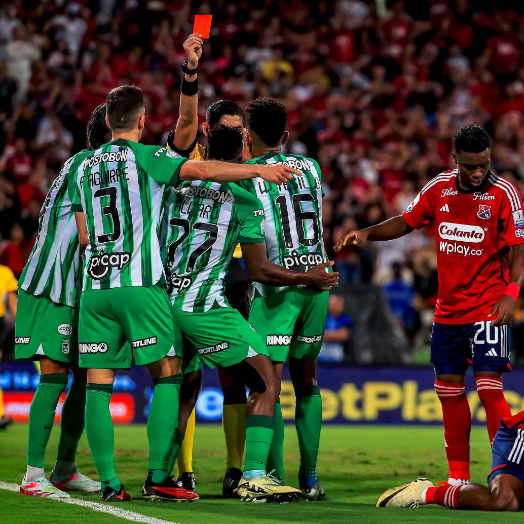 Hasta acá se han sacado 75 tarjetas rojas en la Liga. FOTO JAIME PÉREZ
