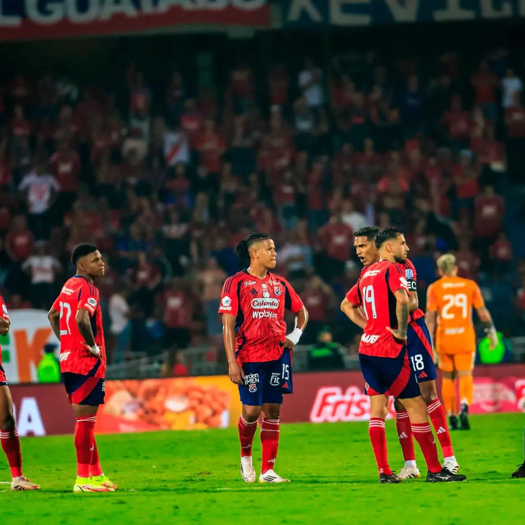 El DIM dejó escapar la final del torneo Apertura del 2025 contra Santa Fe en su estadio el domingo 29 de junio. FOTO: CAMILO SUÁREZ 