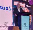 El gerente del Banco de la República, Leonardo Villar, participó en el cierre de la Convención Internacional de Seguros de Fasecolda, en Cartagena. FOTO tomada de X