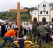 Monumento conmemorativo de las víctimas de la masacre en el corregimiento El Aro, de Ituango. FOTO: ARCHIVO EL COLOMBIANO.