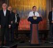 La alocución del presidente Petro sobre la salud duró casi dos horas y al final mezcló otros temas como migración y Pablo Escobar. Foto: Presidencia