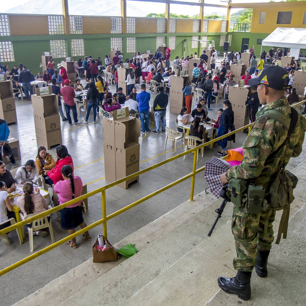 imagen de referencia de una jornada de votaciones en el municipio de Valdivia. Foto: Juan Antonio Sánchez Ocampo