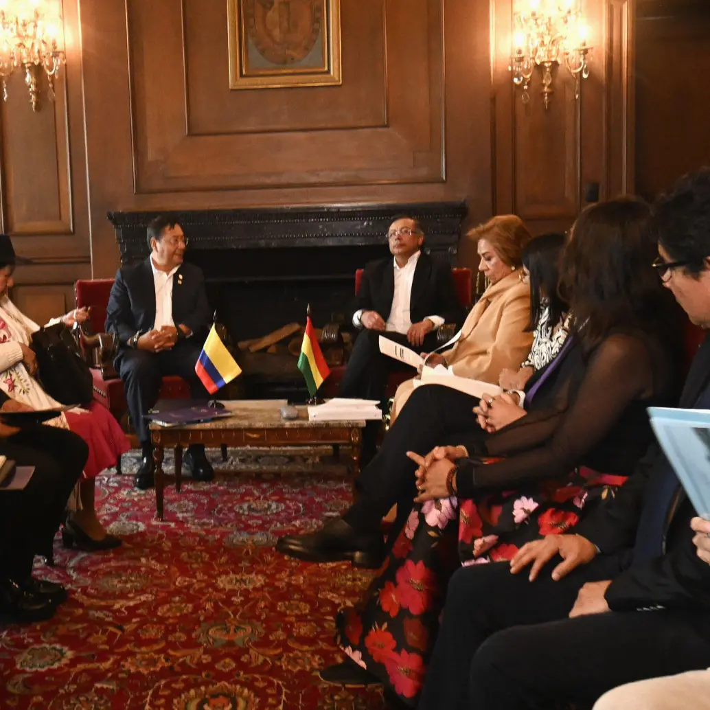 Presidentes de Colombia y Bolivia. Foto: X Luis Alberto Arce Catacora (Lucho Arce) @LuchoXBolivia