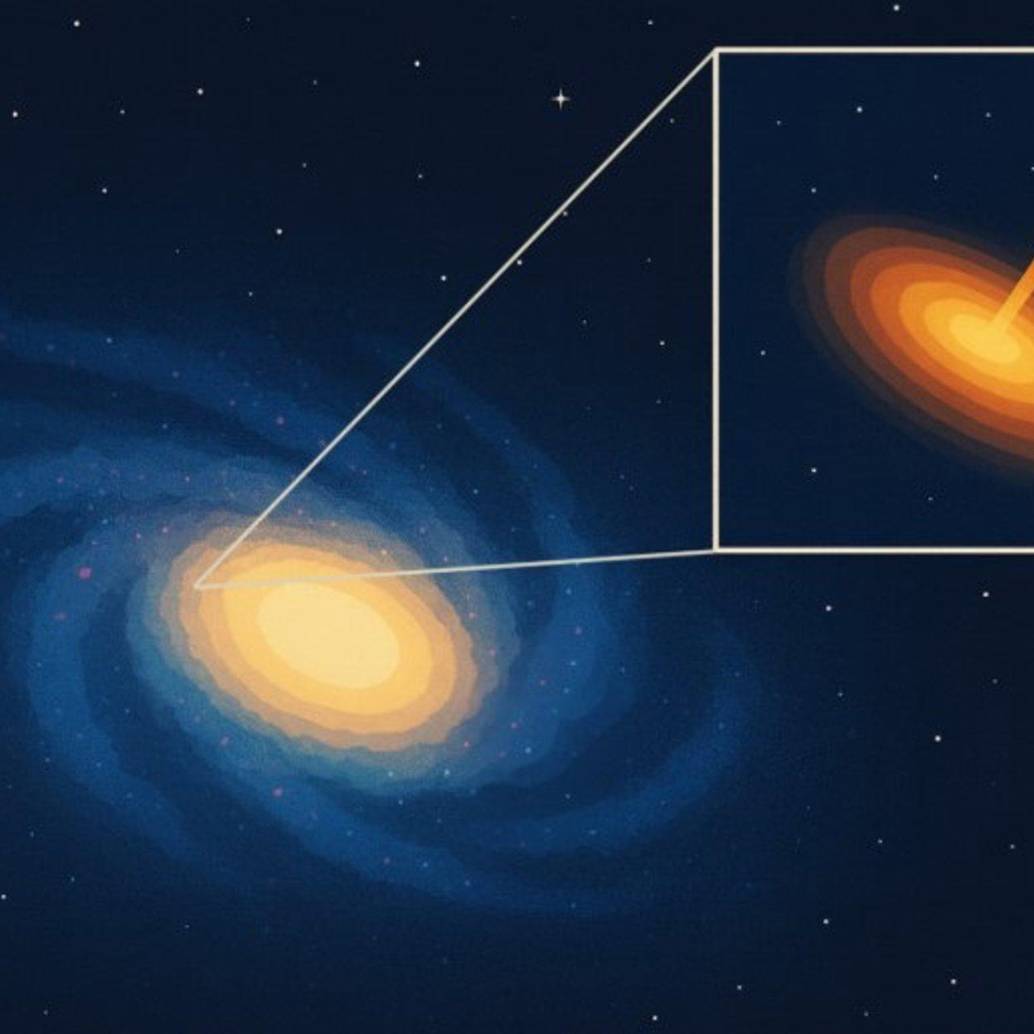 El agujero negro errante fue detectado a 230 millones de años luz, emitiendo chorros de radio fuera del centro de su galaxia. FOTO Europa Press
