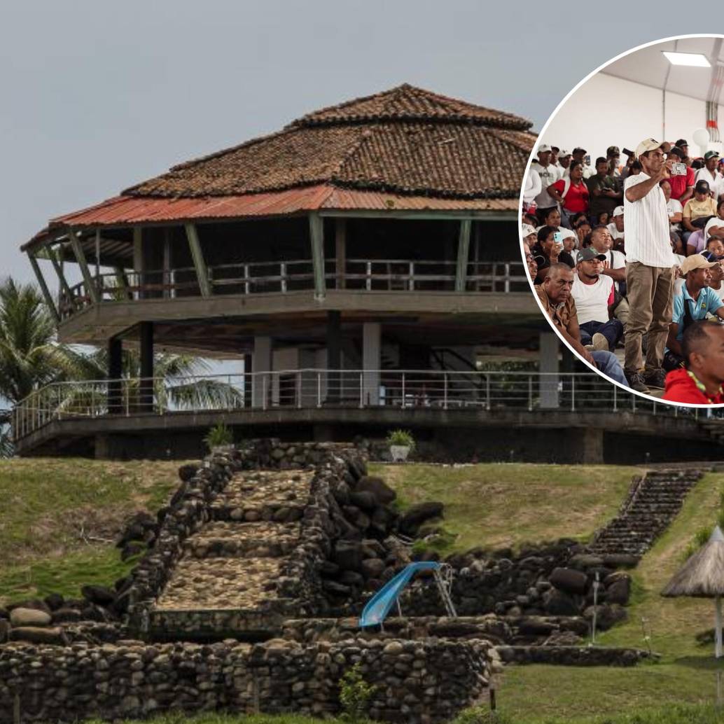 Más de 300 personas se sentaron a negociar con la Agencia Nacional de Tierras para pactar acuerdos justos entorno a la entrega del predio. FOTO: EL COLOMBIANO y ANT