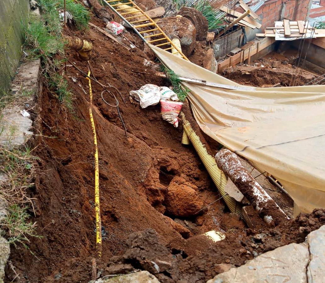 Una mala obra constructiva habría desestabilizado el terreno. FOTO: CORTESÍA
