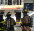 Socorristas del Cuerpo de Bomberos Voluntarios de Itagüí que atendieron la emergencia. FOTO: Cortesía Alcaldía de Itagüí