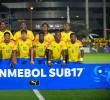 La Selección Colombia Sub 17 que se quedó con el título del Sudamericano disputado en Paraguay contó con seis jugadores de equipos paisas y cinco futbolistas nacidos en Antioquia. FOTO CORTESÍA FCF