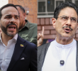 Abelardo de la Espriella e Iván Cepeda fueron los candidatos presidenciales que menos asistieron a los debates de la primera vuelta. Fotos: Colprensa - Catalina Olaya