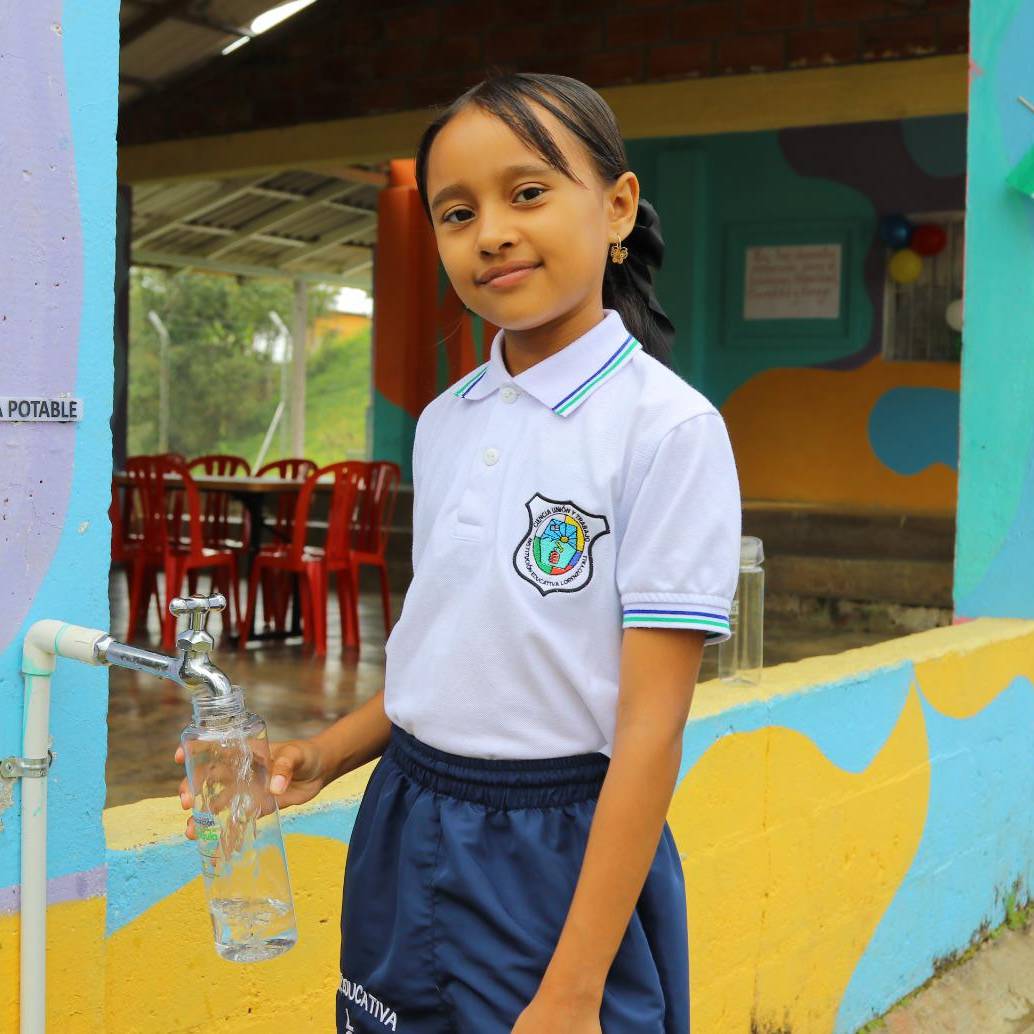 Una de las estudiantes beneficiarias del programa. FOTO: Cortesía