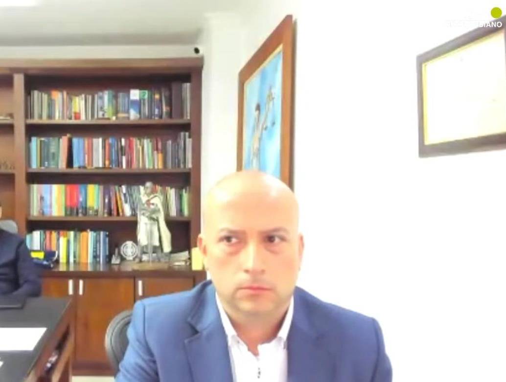 Juan David Palacio, exdirector del Área Metropolitana, imputado por corrupción. FOTO: CAPTURA DE VIDEO