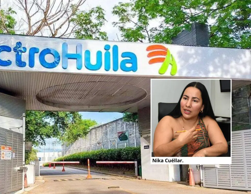 ElectroHuila reformó sus estatutos para permitir la reelección de la gerente Nika Cuéllar, hija del financiador petrista Armando Cuéllar, pese al rechazo del gobernador Villalba. FOTO: La Nación.