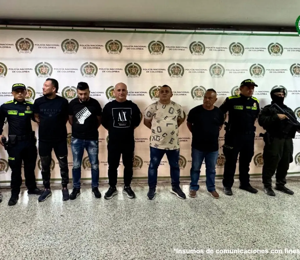 Según las autoridades, la cúpula de la organización delictiva fue capturada. FOTO: CORTESÍA