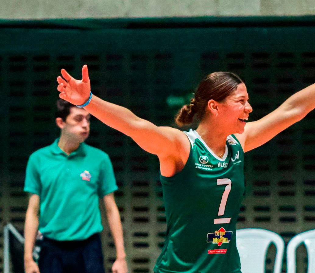 María Alejandra Torres, capitana de Antioquia. FOTO CORTESÍA JORGE ZULUAGA-LIGA ANTIOQUEÑA DE VOLEIBOL