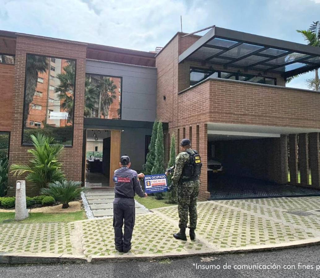 46 inmuebles rurales y urbanos fueron confiscados por la Fiscalía. FOTO: CORTESÍA