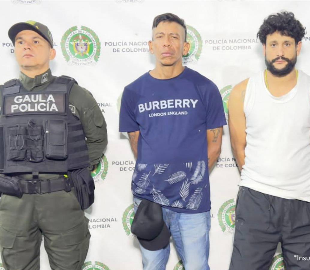 Hombres señalados de extorsionar trabajadoras sexuales del centro de Medellín. FOTO: FISCALÍA