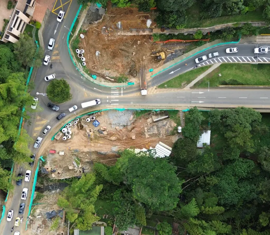 Las autoridades anunciaron el cierre total de un tramo de la carrera 35, en el barrio El Poblado. FOTO: Cortesía Alcaldía de Medellín