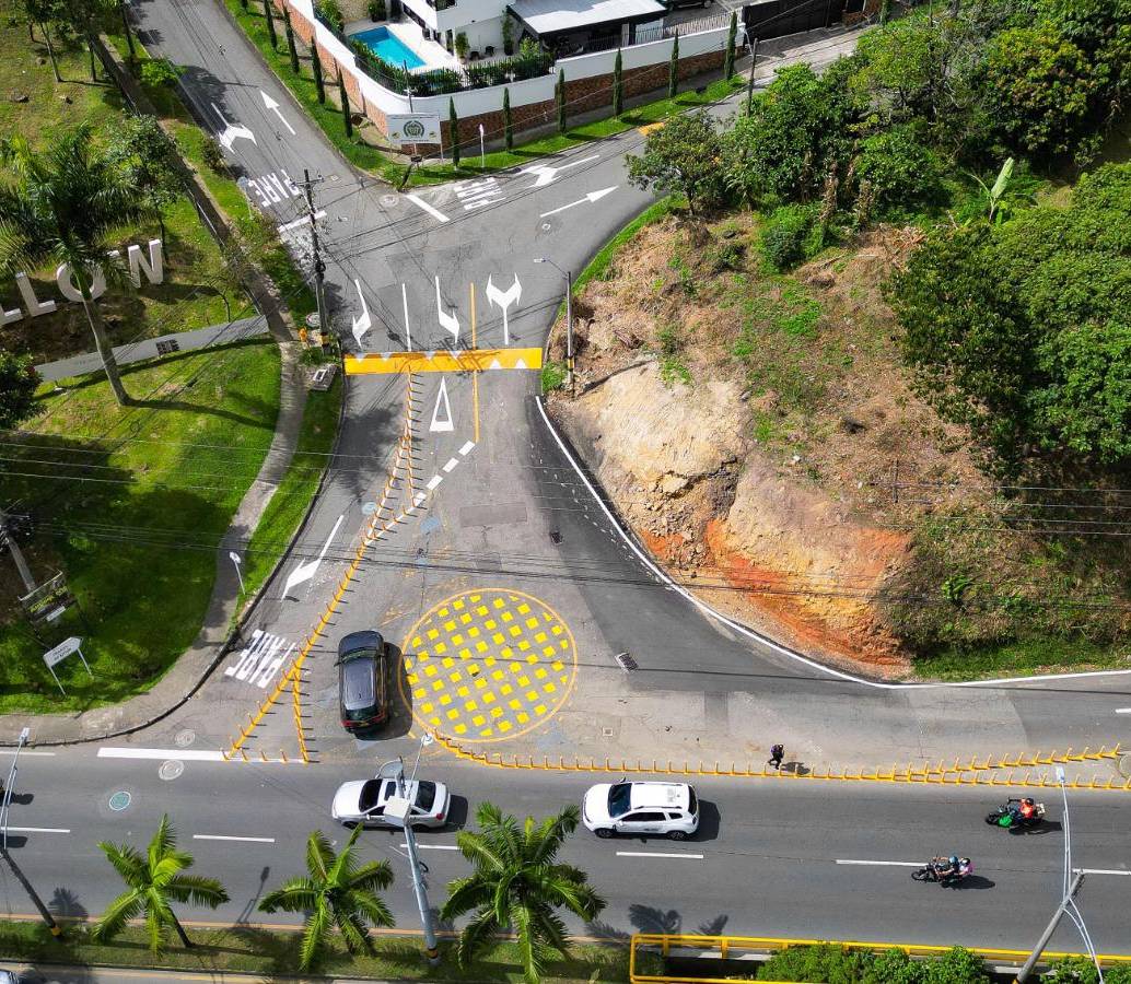 Nuevos cambios viales en Las Palmas. FOTO: CORTESÍA ALCALDÍA.