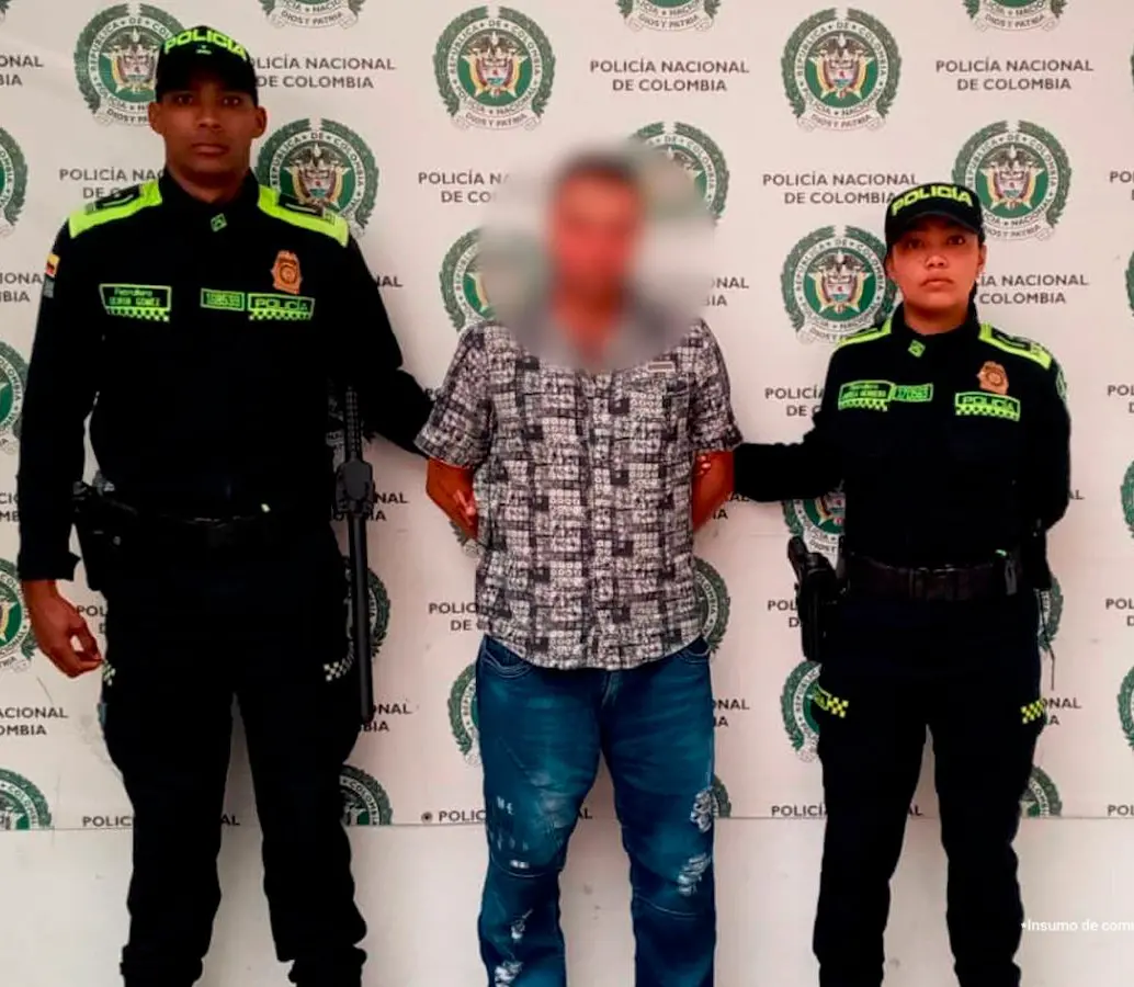 Las autoridades capturaron a este padre de familia en la zona urbana de Yarumal, una semana después de la agresión. FOTO: CORTESÍA