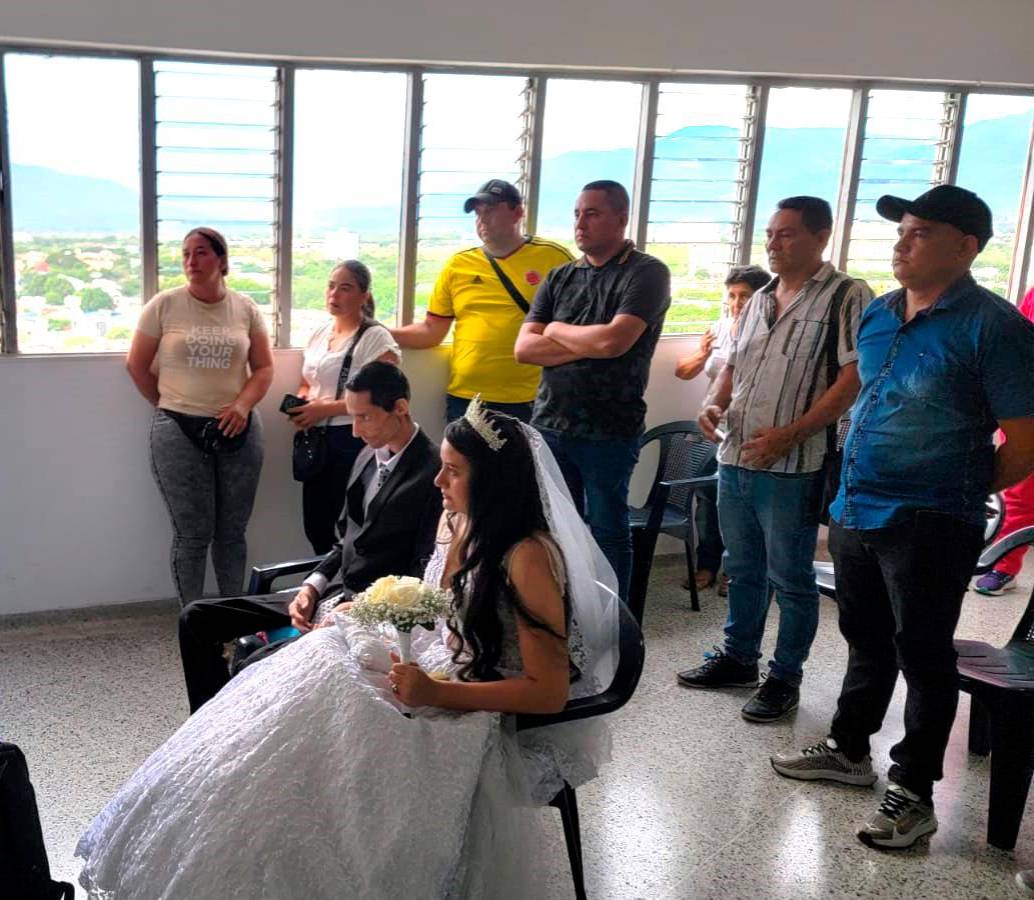 Así fue la boda entre Fabio Alexander Rangel y Leidy Paola León este 12 de agosto. FOTO CORTESÍA