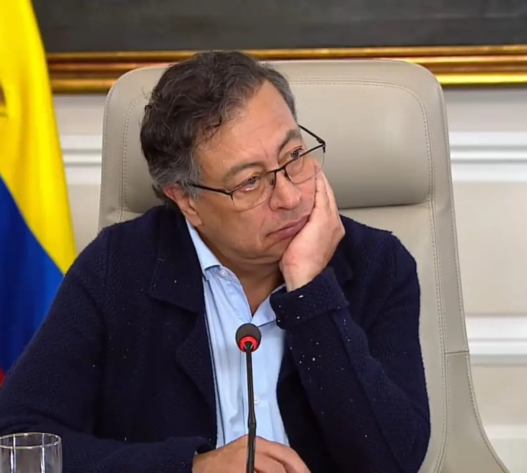 Gustavo Petro, presidente de Colombia, durante uno de sus consejos de ministros. FOTO: (Colprensa)
