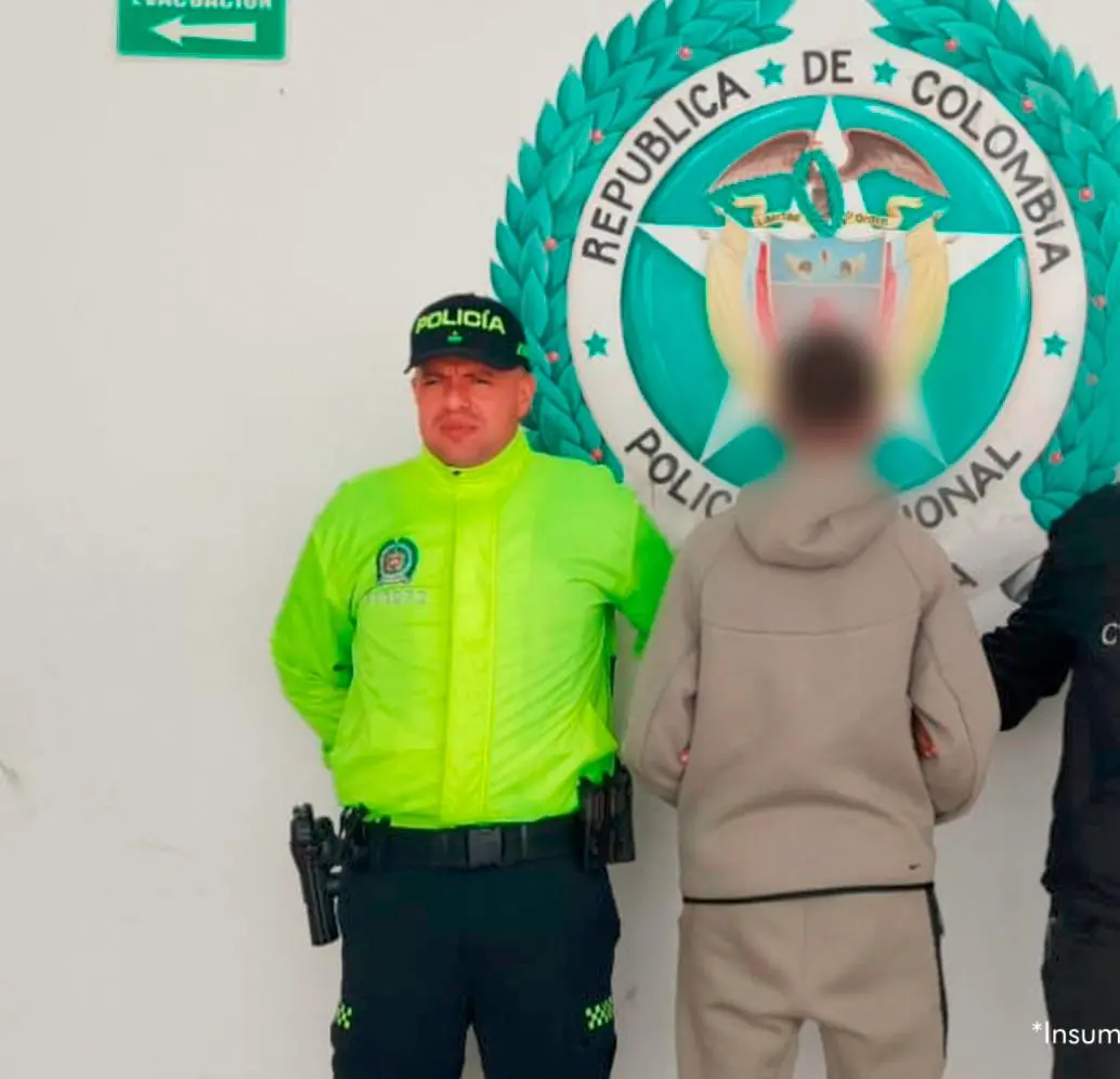 A Miguel Ángel Salazar Arenas, de 17 años, lo capturaron el pasado 22 de octubre en el corregimiento Llanogrande, de Rionegro. FOTO: Cortesía