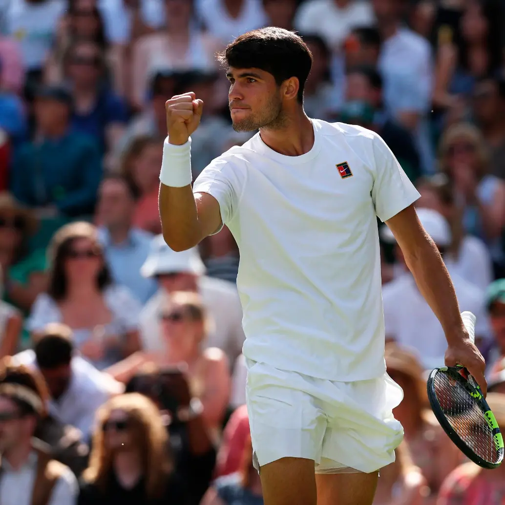 Alcaraz alcanzó su victoria consecutiva número 22 y frente al alemán registró 4 triunfos y una derrota. Foto: GETTY