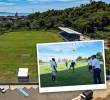 Así luce el estadio Juan Guillermo Cuadrado en Necoclí, Antioquia. La inauguración contó con la asistencia del jugador y autoridades locales y departamentales. Fotos: cortesía