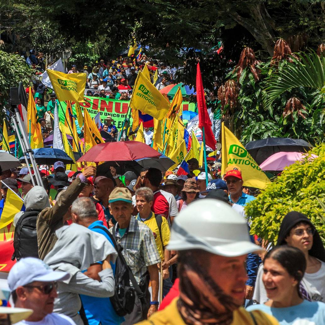 La CUT y la CGT, dos de los sindicatos más grandes del país, le retiraron su apoyo a la reforma laboral que será radicada este lunes en la Comisión Cuarta del Senado. FOTO: Camilo Suárez
