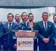 Desde Bogotá, el presidente De la Espriella anunció la declaración de emergencia nacional. Luego viajó a Pereira, Quibdó y, posteriormente, a Cali. <b><span class=mln_uppercase_mln> </span></b>FOTO<b><span class=mln_uppercase_mln> Captura de video y GETTY</span></b>