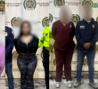 Capturaron a siete personas, quienes contactaban a las víctimas dentro de su propio entorno familiar o vecinal y las engañaban para producir contenido explícito que luego era comercializado en Estados Unidos. FOTOS: Fiscalía General de la Nación.