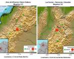 El Servicio Geológico Colombiano informó sobre los dos temblores, ocurridos con unos 10 minutos de diferencia. FOTOS Cortesía