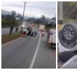 El accidente se presentó en el kilómetro 25+80, sector Hipódromo. Aún las autoridades buscan establecer la identidad del conductor. Foto: Cortesía