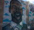 Un mural en honor a la víctima, Tyre Nichols, en la ciudad de Memphis. FOTO: Getty.