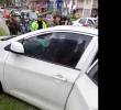 En este automóvil se transportaba el coronel Rafael Granados, cuando fue atacado por los sicarios, en Popayán. IMAGEN TOMADA DE VIDEO.
