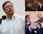 El presidente Gustavo Petro ha sido cordial y cercano con altos funcionarios de Estados Unidos, pero en otros escenarios ha lanzado ataques contra el país norteamericano. FOTO COLPRENSA