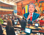 La Asamblea Nacional de Ecuador será escenario, por segunda vez, de un juicio político contra el presidente Guillermo Lasso (foto-detalle) por un caso de posible corrupción. FOTOS: Cortesía y AFP