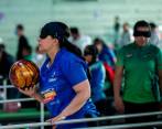 Carolina Rodríguez, durante su competencia en el lanzamiento de martillo, en la cual ganó la medalla de oro. FOTO cortesía Sudamericano sub-20
