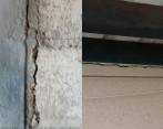 Estas son algunas de las grietas que presenta la biblioteca de Mutatá, luego del movimiento sísmico. FOTOS: CORTESÍA DAGRAN.