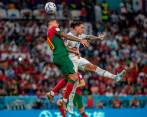 Partido bastante luchado entre Portugal y Uruguay. FOTO: JUAN ANTONIO SÁNCHEZ