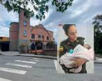 En las afueras de esta iglesia, en zona boscosa, fue encontrado este bebé recién nacido. FOTOS: CORTESÍA