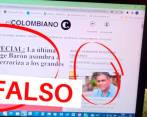 Esta es la página que está utilizando de forma ilegal la marca EL COLOMBIANO. FOTO: CAPTURA DE PANTALLA