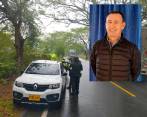 Así estaba el vehículo de José Joaquín Campuzano Botero a un costado de la vía Bolombolo-Santa Fe de Antioquia, a la altura del municipio de Concordia. FOTOS: CORTESÍA